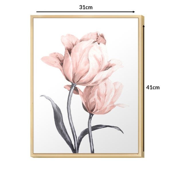 Quadro Decorativo Rosas Flores Rose Sala Quarto Feminino Hall Rosa - 3