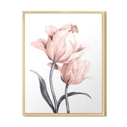 Quadro Decorativo Rosas Flores Rose Sala Quarto Feminino Hall Rosa - 1