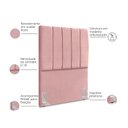 Ver imagem 4 de Cabeceira Estofada Solteiro Carla 90cm Suede Rosa