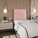Ver imagem 3 de Cabeceira Estofada Solteiro Carla 90cm Suede Rosa