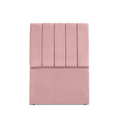 Cabeceira Estofada Solteiro Carla 90cm Suede Rosa