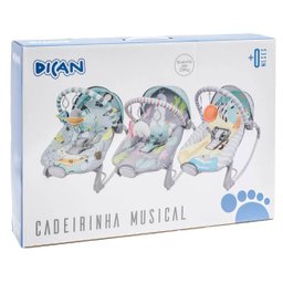 Cadeirinha de Balaço e Descanso para Bebê Musical e Vibratória Até 20kg Lhama Dican - 7