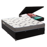 Cama Box Casal com Bau Ortobom D33 Light Preto - 1