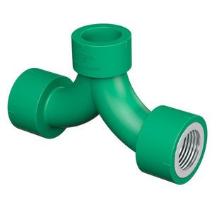 Misturador Água Quente F/f/f Ppr 25mm X 3/4 C/inserto Metálico Krona Unico