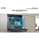 Ver imagem 5 de Forno Elétrico Samsung Air Fry e Wi-fi 76l 220v Nv7b4420xak/bz