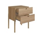 Ver imagem 7 de Mesa de Cabeceira 2 Gavetas Pé Madeira Artesano Oslo