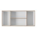 Ver imagem 3 de Armário Aéreo Cozinha Marah 118cm 04 Portas Savana Preto - Desk Design