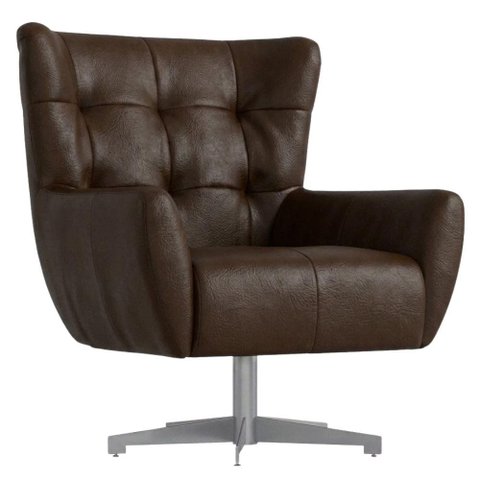 Poltrona Decorativa Malta Base Giratoria Courino Tcs 721 Moll