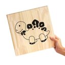 Ver imagem 2 de Quadro Decorativo Pinus Dinossauro Animais Infantil Crianças Quarto Sala Menino