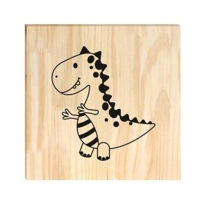 Quadro Decorativo Pinus Dinossauro Animais Quarto Infantil Bebê Criativo