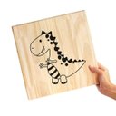 Ver imagem 2 de Quadro Decorativo Pinus Dinossauro Animais Quarto Infantil Bebê Criativo
