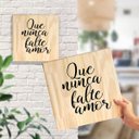 Ver imagem 4 de Quadro Decorativo Pinus Frase Amor Quarto Casal Sala Família Lar
