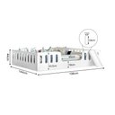 Ver imagem 2 de Cama Infantil Casal Branca com Escorregador Branco