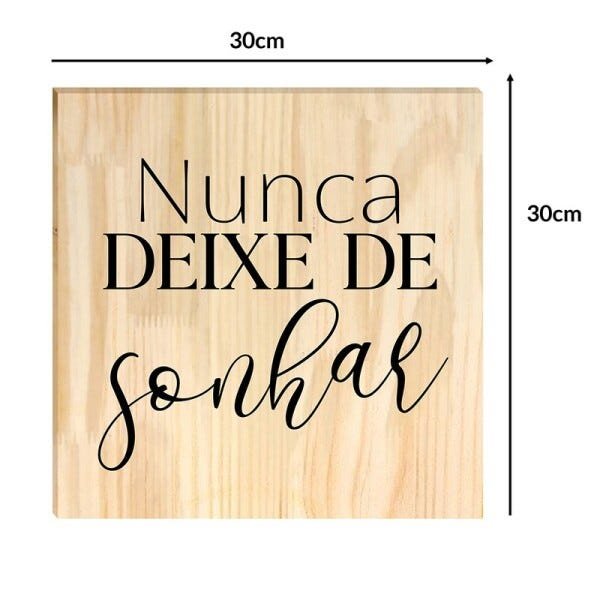 Quadro Decorativo Pinus Frases Motivacionais Fé Quarto Sala Escritório - 5