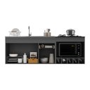 Ver imagem 4 de Balcão Cozinha para Pia/Cooktop/Forno 3 Portas 1 Gaveta 190cm Suspenso Milano Multimóveis MP3431