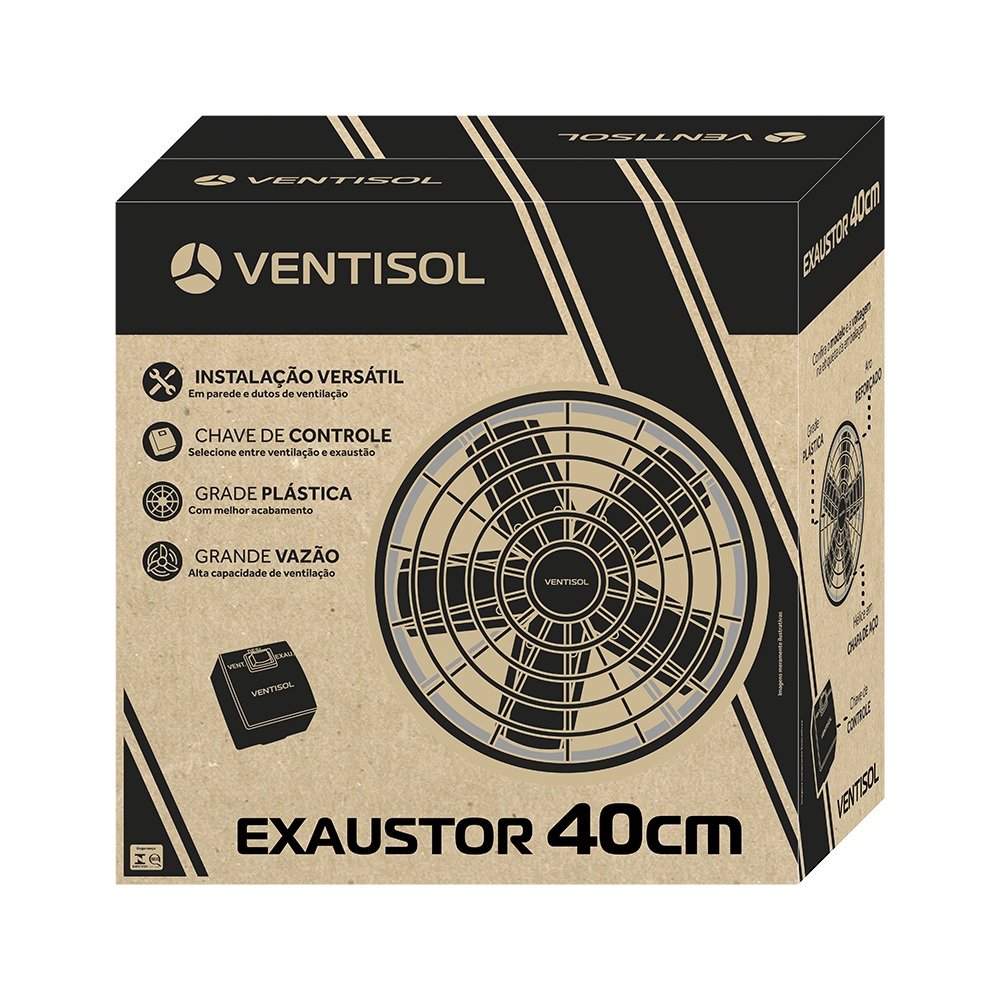 Exaustor Comercial 40cm 1/5cv Ventisol Premium 220v - 4