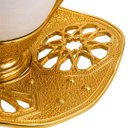 Ver mais imagens de Jogo de Xícaras de Café Chá em Porcelana Branca com Detalhes Dourado 12 Peças