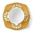 Ver imagem 6 de Jogo de Xícaras de Café Chá em Porcelana Branca com Detalhes Dourado 12 Peças