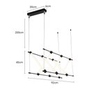 Ver imagem 6 de Lustre Pendente Nordecor Juli 2731 Preto Led Bivolt