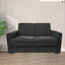 Ver imagem 2 de Sofá Estofado 2 Lugares Sala Estar Recepção Natália Suede:preto