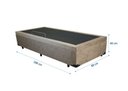 Ver imagem 3 de Cama Box Baú Solteiro 88 Bello Box - Suede Bege