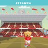 Papel de Parede - Urso fofo jogador de futebol - 4