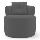 Ver imagem 6 de Kit 02 Poltronas Orgânicas Living Bob com 01 Almofada Bouclê Cinza Escuro - Desk Design