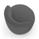 Ver imagem 5 de Kit 02 Poltronas Orgânicas Living Bob com 01 Almofada Bouclê Cinza Escuro - Desk Design