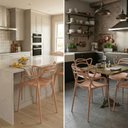 Ver imagem 5 de Kit 2 Cadeiras Allegra Design Moderno em Polipropileno - Nude