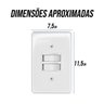 Conjunto Interruptor 1 Tecla Simples + 1 Paralela C/ Placa 4x2 Stylus - Ilumi - 2