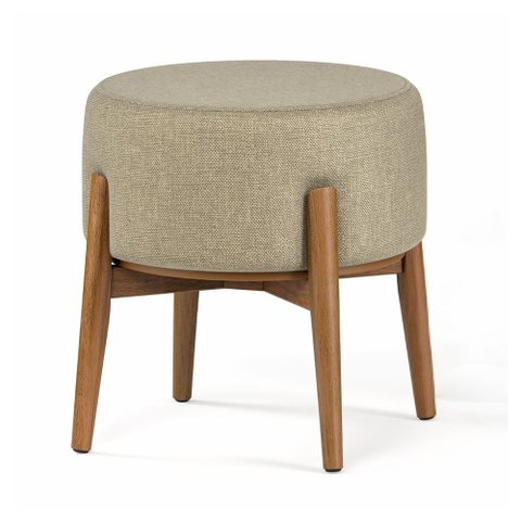 Puff Dual 2 em 1 Vira Mesa Apoio Design Moderno para Sala Estar Sala Tv Decor - Cinza Linho