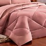Edredom Soft Casal Queen Dupla Face 2,40mx2,10m Rosê Cotex - 3