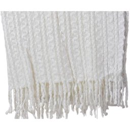 Manta para Sofá Tessi Tricot Branca 1,27x1,52 HIPER TEXTIL - 2