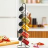 Suporte Organizador Porta Temperos Condimentos 5 Potes de Vidro em Torre - 2