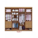 Ver imagem 3 de Guarda Roupa Casal 8 Portas 8 Gavetas com Pés Daymont - D' Doro Cinamomo
