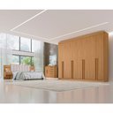 Ver imagem 6 de Guarda Roupa Casal 8 Portas 8 Gavetas com Pés Daymont - D' Doro Cinamomo