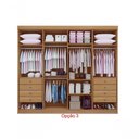 Ver imagem 5 de Guarda Roupa Casal 8 Portas 8 Gavetas com Pés Daymont - D' Doro Cinamomo