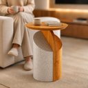 Ver imagem 7 de Mesa Lateral Decorativa para Sala de Estar Soneto