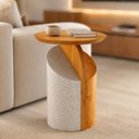 Ver imagem 1 de Mesa Lateral Decorativa para Sala de Estar Soneto