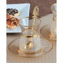 Ver imagem 1 de Xícaras de Chá Turca Huruf Ouro - 12 Peças