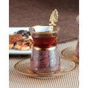 Ver imagem 3 de Xícaras de Chá Turca Huruf Ouro - 12 Peças