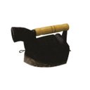 Ver imagem 1 de Ferro Passar Roupa A Brasa Alça Madeira Chaminé 20x10x15,5cm