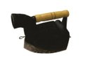 Ver imagem 1 de Ferro Passar Roupa A Brasa Alça Madeira Chaminé 20x10x15,5cm
