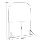 Ver imagem 2 de Cabeceira Cama Box Solteiro 100cm Lanna com Puff Recamier Doha W01 Linho Palha - Lyam Decor