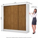 Ver imagem 6 de Guarda-Roupa Dubai Sem Espelho Branco/Freijó Carioca Móveis