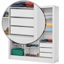 Ver imagem 4 de Guarda-Roupa Dubai Sem Espelho Branco/Freijó Carioca Móveis