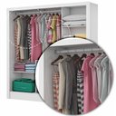Ver imagem 5 de Guarda-Roupa Dubai Sem Espelho Branco/Freijó Carioca Móveis