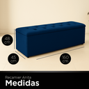 Ver imagem 1 de Recamier Bau Estofado Casal Queen Padrão Anita 160 Cm Veludo