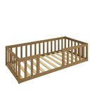 Ver imagem 2 de Cama Montessoriana Solteiro com Grades de Proteção Nogueira