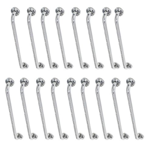 Alça de Apoio Inox Barra 80cm Acessibilidade Kit 17 Unidades Idoso Quarto